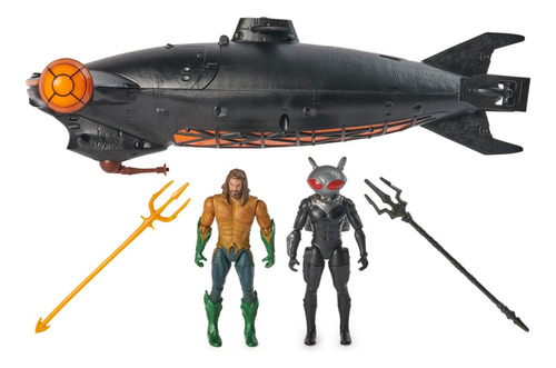 Dc Comics, Aquaman,black Manta 10 Cm, Manta Submarino