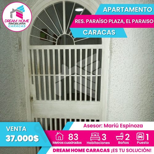 Apartamento En Venta Conj. Res. Paraiso Plaza, El Paraiso - Caracas