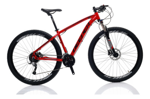 Bicicleta Deeper Aro 29 - 27v Com Freio Hidráulico Suspensao Com Trava De Ombro Cubos K7 Com Rolamento Blindado E K/7 11/36 Vermelho 17 