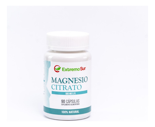 Magnesio Citrato 500mg 90capsulas 100%natural