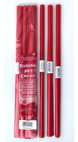 Plastico Para Encapar 2m 45cm Vermelho