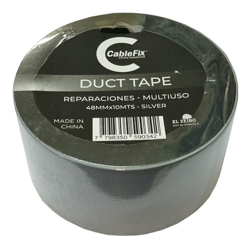 Cinta Duct Tape Silver Multiproposito 48mm X 10mt - Belgrano