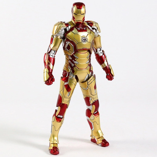 Homem De Ferro Mark 42 Marvel Oficial 18 Cm Iron Man Mk 42