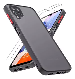 Funda Case Silicona Para Galaxy A12 A22 A32 A52 + 2 Mica