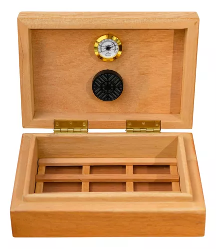 Humidor Para Puros De Cedro Rojo Color Natural 30-50 Puros