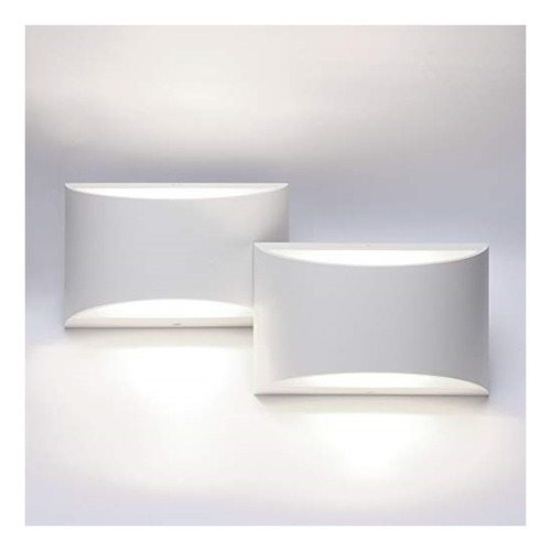 Lámparas De Pared  Juego De 2 Luces Led Modernas De Aluminio