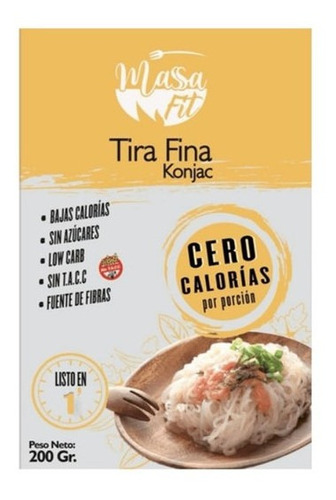 Pasta Konjac Massa Fit Tira Fina X 200 Gr