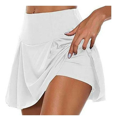 Falda Pantalón Deportiva De Fitness Corto Tenis Ropa Muj [u]