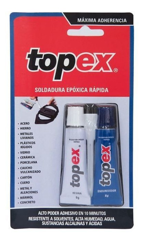 Topex Sold Epóxica Rápida Blister X 16 Gramos