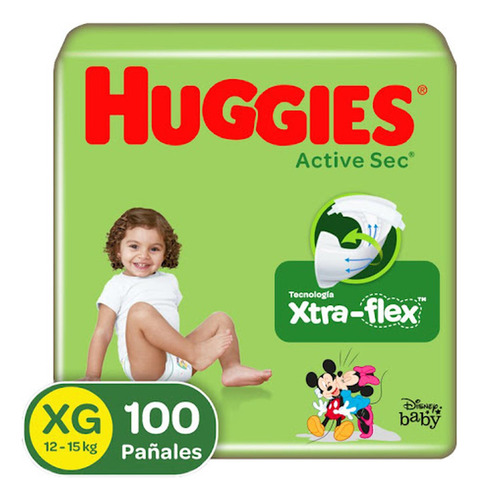 Pañales Huggies Active