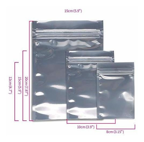 Imagen 5 de 6 de Daiwer 90 Piezas De Bolsa Antiestática Resellable, Bolsa An