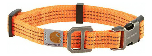 Carhartt Dog Collar Hunter Orange/brushed Nickel Color Hunter Orange/níquel Cepillado