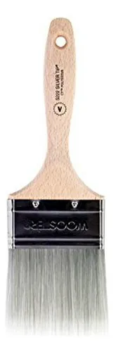 Brocha De Pintura Wooster Brush 5222-3, 3 Pulgadas, Plata Y