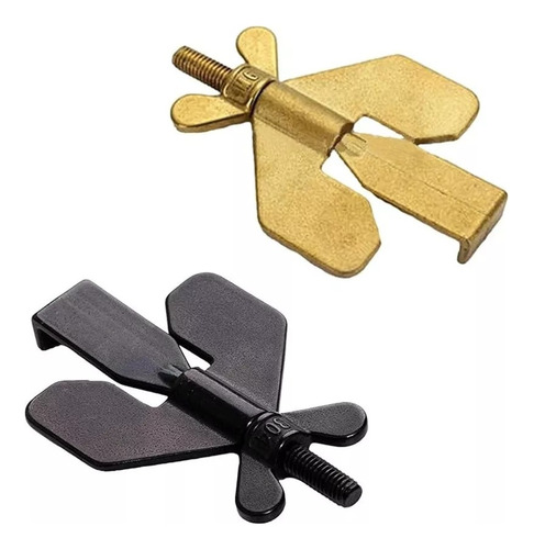 Tranca Portátil Hotel Door Stopper Para Viagens Anti Roubo Cor Dourado