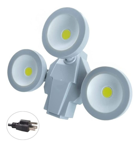 Sensor De Movimiento Luz Exterior 30w 3 Cabeza Led Luce...