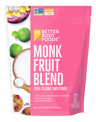 Betterbody Foods Mezcla De Edulcorante De Fruta De Monje, Su