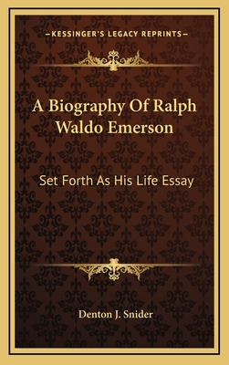 Libro A Biography Of Ralph Waldo Emerson: Set Forth As Hi...