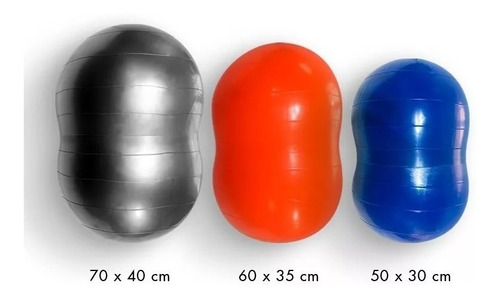 Pelota Mani Ovalada Pilates Rolo 50 X 30 Gym Fitness Pilates
