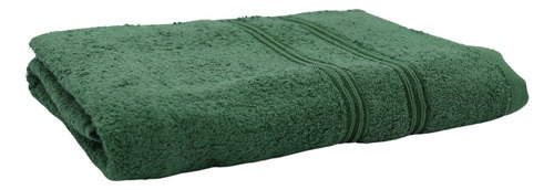 Juego 3 Toalla De Baño Grande Cuerpo Completo Algodón Suave Color Verde Musgo 2 Rayas