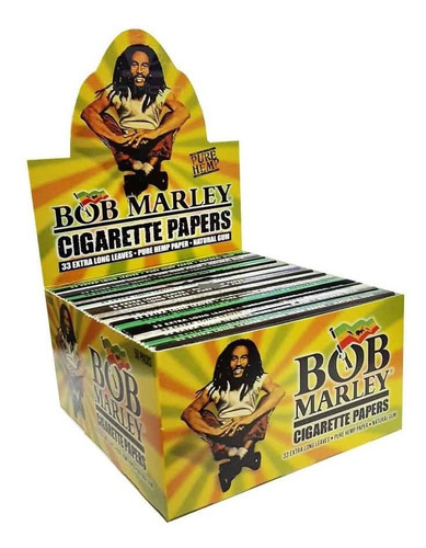 Caixa De Seda Smoking Bob Marley King Size - 50 Livretos