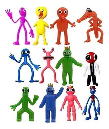 12 Piezas Rainbow Friends Figura Juguete Juego De Dibujos