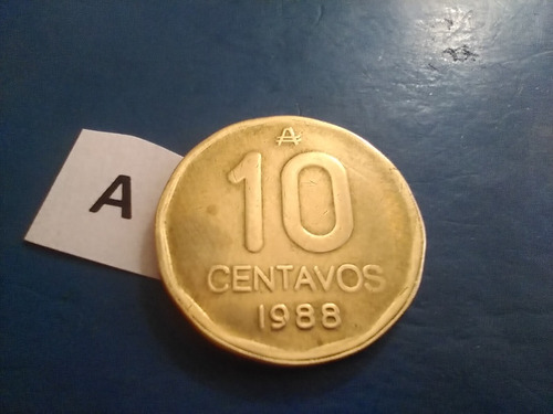 10 Centavos Moneda Austral 1988 De La República Argentina