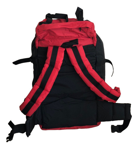 Mochila Trekking Hiking Mochilero Alpine Skate 60 Lts Rojo Liso (Usado)