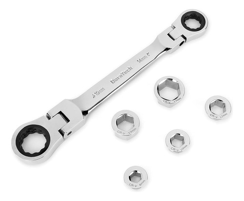 ~? Duratech Flex-head Double Box End Ratcheting Wrench Set, 