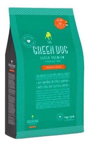 Alimento The Green Dog Adultos Mordida Pequeña 3kg