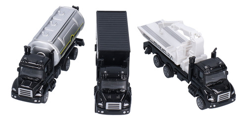 Children Vehicle Toy 3pcs 1:50 Truck Model Set Pull Back