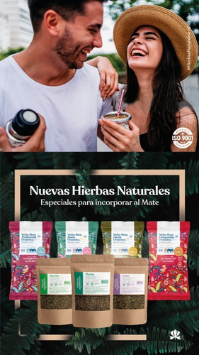 Imagen 4 de 4 de Herba Burrito 30 Gr Ideal Mate - La Esquina De Las Flores