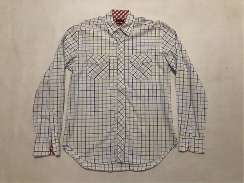 Camisa Zara Man Talle M 38 Importada Cuadrille M/larga