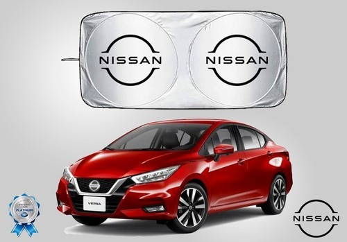 Cubresol Tapasol Con Marca Nissan Ventosas Versa 2015 T1