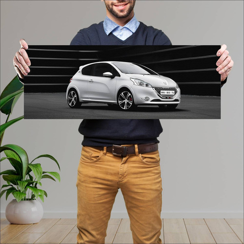 Cuadro 30x80cm Auto 2012 Peugeot 208 Gti 6449 34