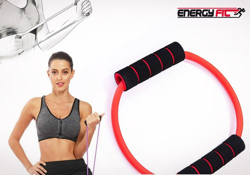 Imagen 2 de 10 de Banda Elastica Circular Con Manijas Ejercicio Fitness Gym
