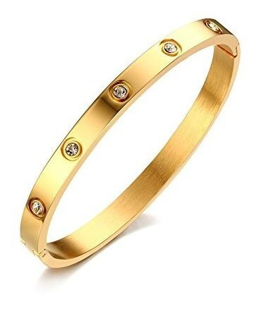 Ra, Brazalete Para M Oro-rosa-oro Blanco Chapado En Oro Amor