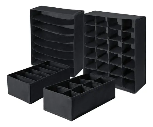 Organizador Ropa Interior Cajón Medias Cajones Combo X4