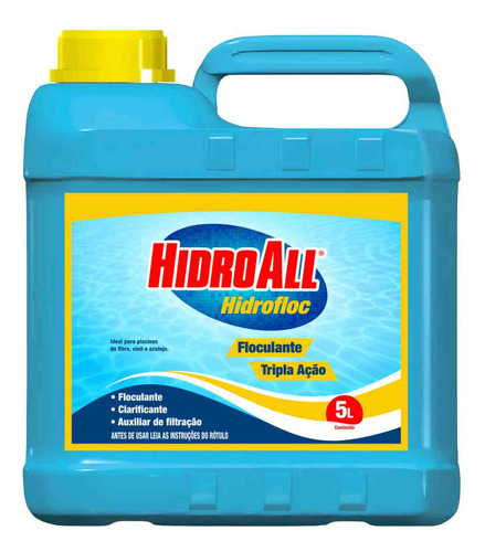 Clarificante Floculante Hidrofloc 5lt - Hidroall