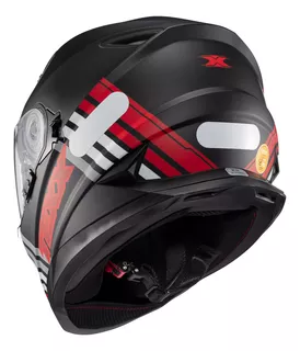 Capacete Texx Wing Grid Preto Vd / Vm Fechado C Óculos Solar