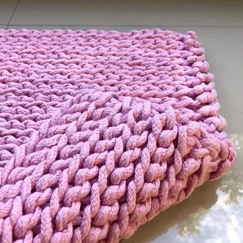 Tapete Para Casa/hogar Inhome Crochet Rectangular 50x80 Cm