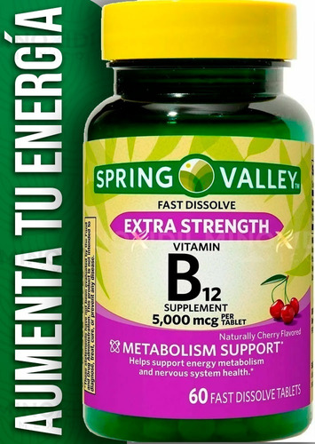 Vitamina B12 sublingual ultra forte | 5000 mcg | 60 comprimidos