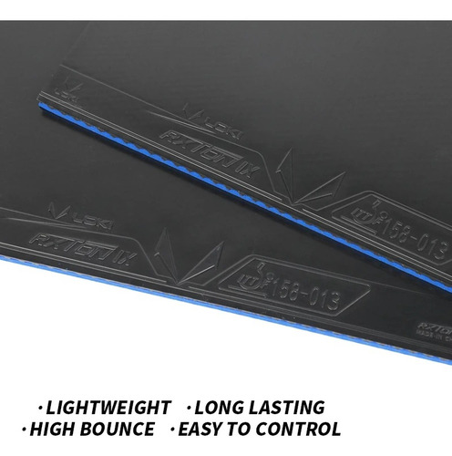 Goma Profesional Tenis De Mesa Ping Pong Loki Rxton9 Color Negro Tipo De Mango No Aplica