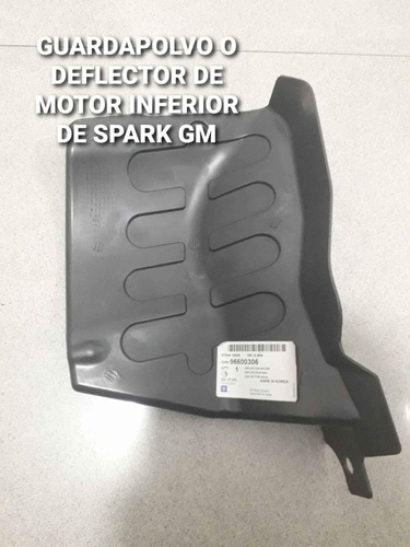 Guardapolvo O Deflector De Motor Inferior De Spark Gm