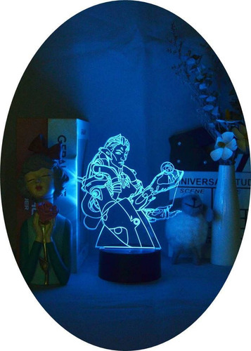 Lámpara Luz Led Acrílico Moira Regalo Decorativo Para Niños