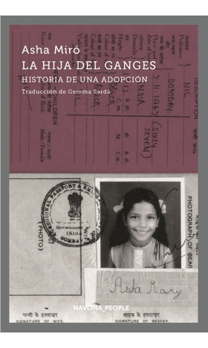 La Hija Del Ganges, De Miro, Asha. Editorial Navona En Español