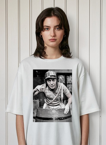 Remera Unisex Chavo Del 8 Chespirito Byn Personalizada