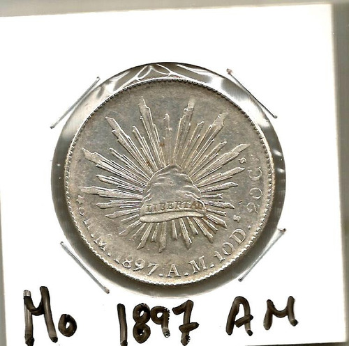 Moneda De 8 Reales Mexico 1897 (aguila Y Vibora Intactas)