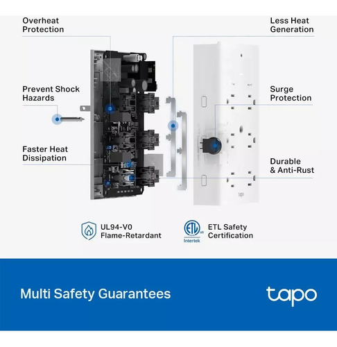 Extensor De Enchufe Inteligente Tp-link Tapo P306 Con Luz