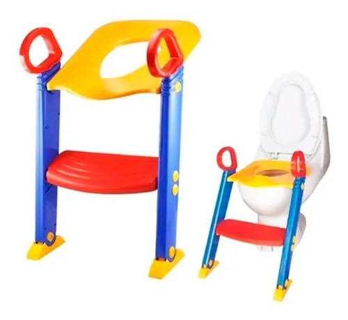 Adaptador Wc Escalera Asiento De Baño Para Niños Color Azul