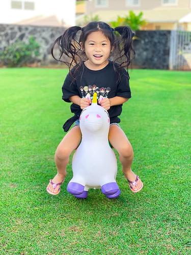 Joyin Unicornio Hinchable Caballo Para Niños, Juguete Inflab